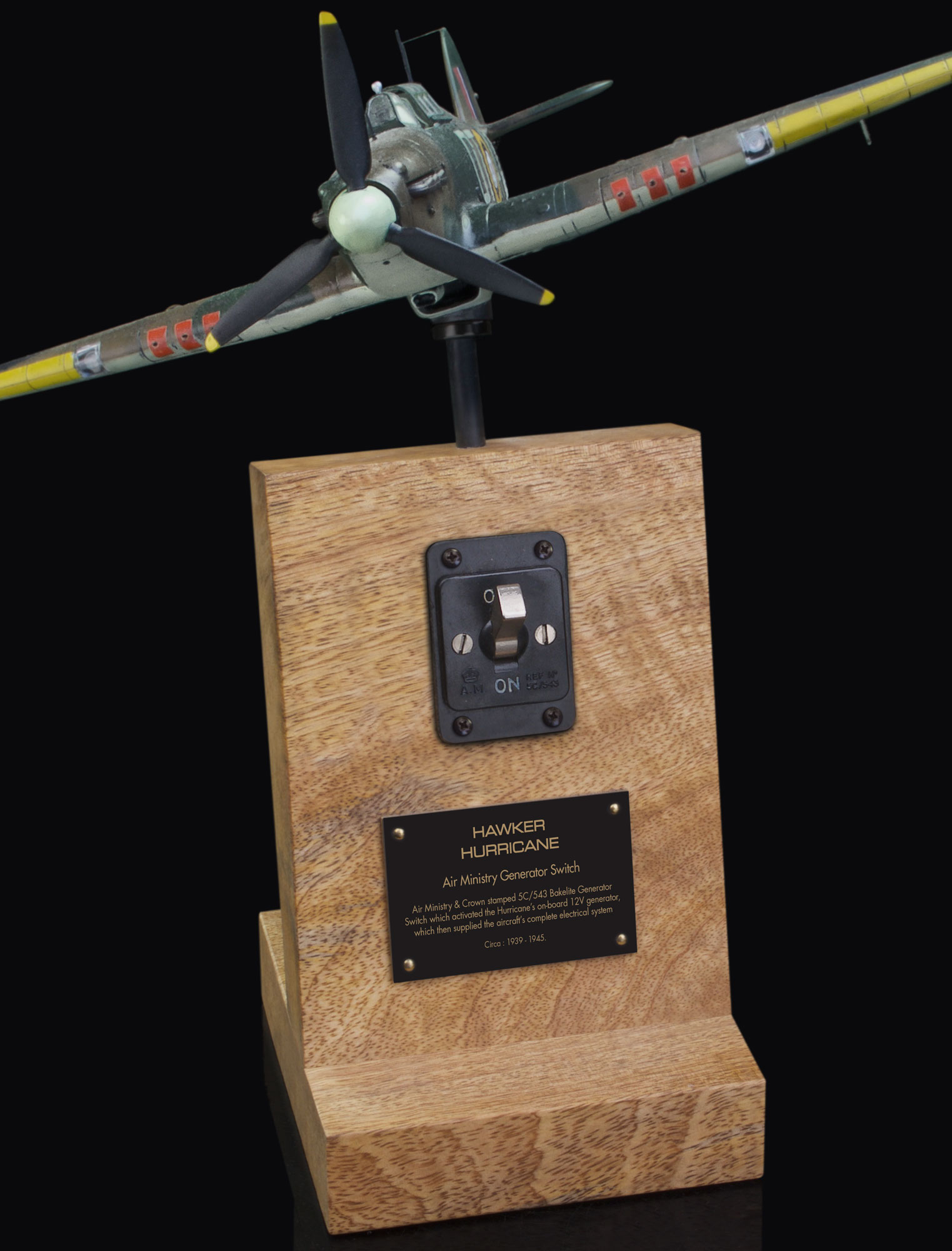 HAWKER HURRICANE AIR MINISTRY COCKPIT GENERATOR SWITCH